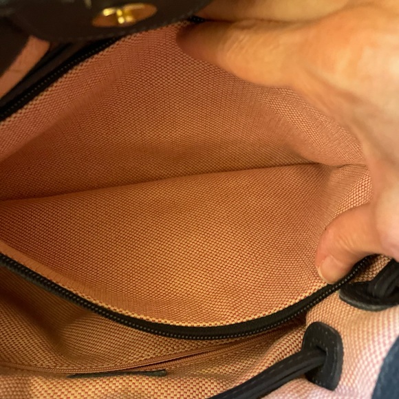 Dooney & Bourke Dark Blue Leather Shoulder Bag - Picture 8 of 10